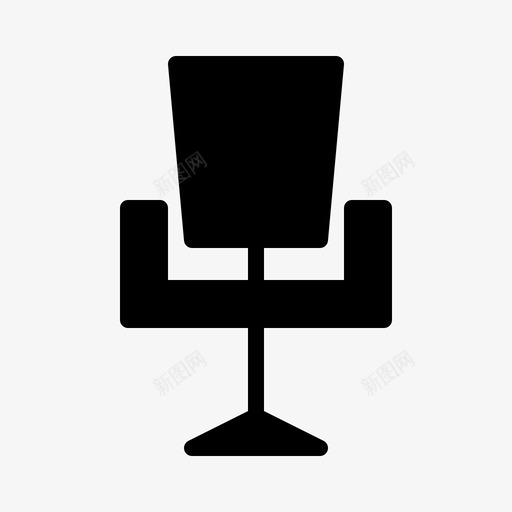 椅子桌子造型图标svg_新图网 https://ixintu.com 休息 办公室 坐下 工作 桌子 椅子 理发师 造型