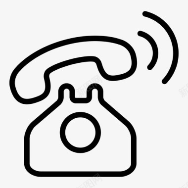 旧电话铃声电话呼叫减法图标图标