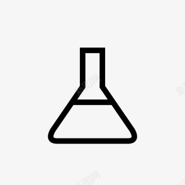 烧瓶符号打开图标图标