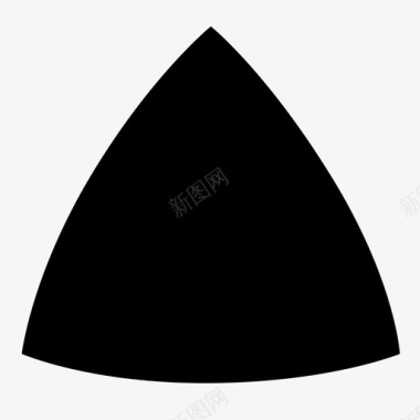 曲线三角形已售出形状图标图标