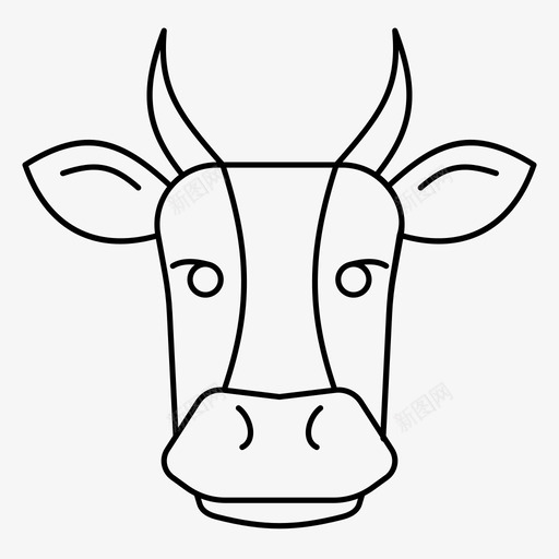 牛牲畜牛群图标svg_新图网 https://ixintu.com 农场 动物 牛 牛群 牲畜 草