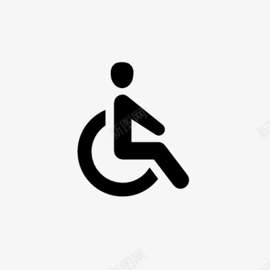 残疾无障碍挑战图标图标