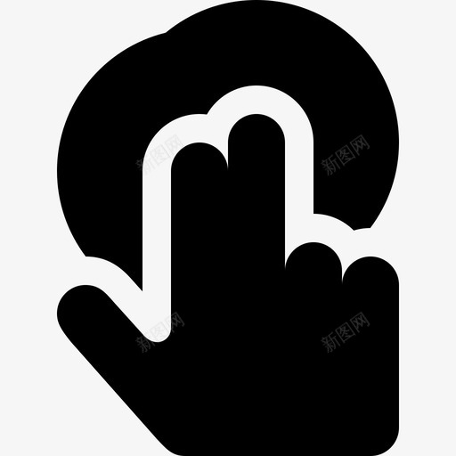两个手指点击保持减法图标svg_新图网 https://ixintu.com 两个手指 信号 减法 手 手势 推迟 更多 点击 点击保持 联合