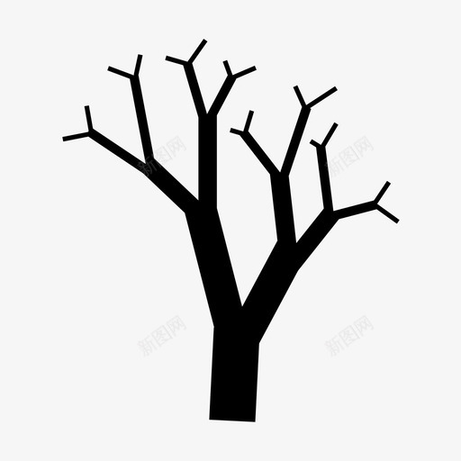 树树枝森林图标svg_新图网 https://ixintu.com iamgse ico nblack 木材 树 树木 树枝 森林 植物