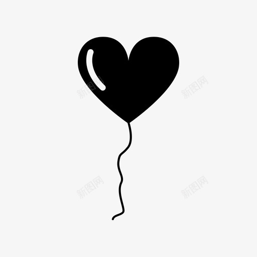 气球派对小姐图标svg_新图网 https://ixintu.com 充气 小姐 心脏 最好的心脏 橡胶 气球 氦气 派对 爱情 自由 装饰