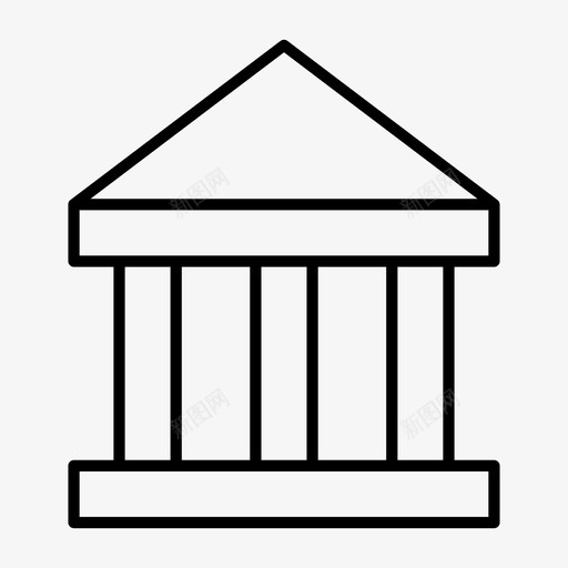 银行国家贷款人图标svg_新图网 https://ixintu.com 专栏 企业 区域 国家 建筑 投资者 机构 精简 贷款人 金融机构 银行