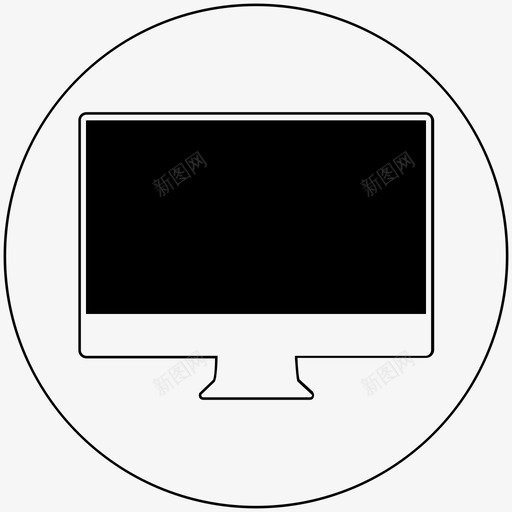 imac屏幕桌面显示器图标svg_新图网 https://ixintu.com imac 屏幕桌面显示器