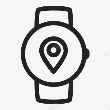 smartwatch位置signplus图标图标