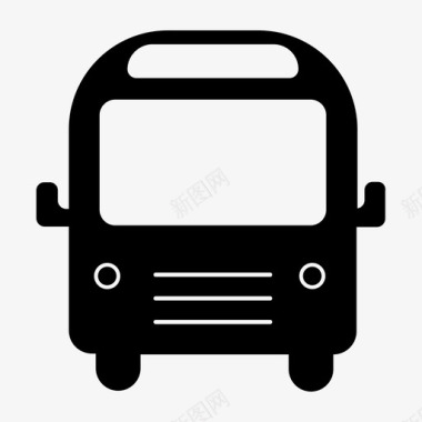 公共汽车车辆货车图标图标