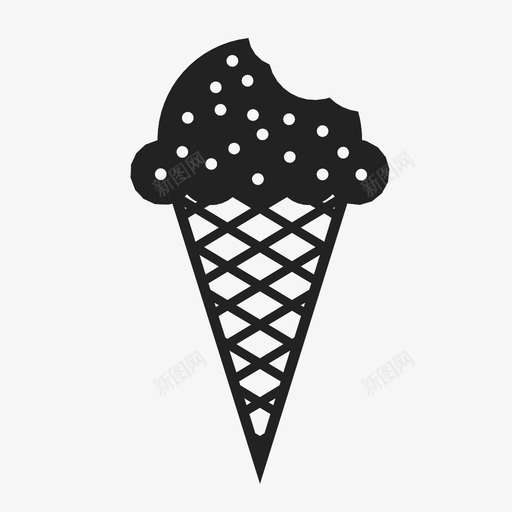 冰淇淋筒夏日商店图标svg_新图网 https://ixintu.com 公园 冰淇淋筒 商场 商店 夏日 寒冷 朋友 海滩 热 甜食 食物