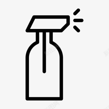 喷雾瓶喷雾剂塑料图标图标