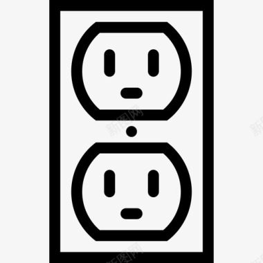电源插座电源保护图标图标