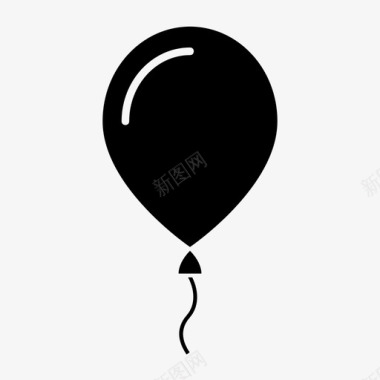 气球派对氦气图标图标