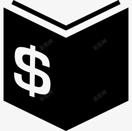 经济书籍与美元货币标志商业货币包1图标svg_新图网 https://ixintu.com 商业 经济书籍与美元货币标志 货币包1