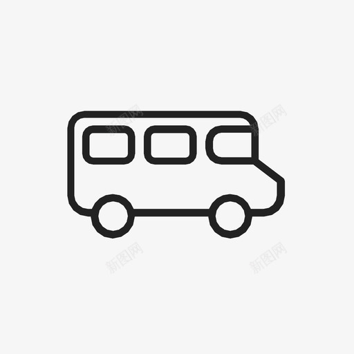 公共汽车货车标志图标svg_新图网 https://ixintu.com 公共汽车 加上 多个 忽略 更多 标志 汽车 货车 车辆