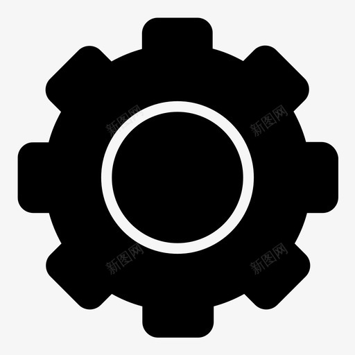 设置选项机械图标svg_新图网 https://ixintu.com 操作 方便 更改 机械 用户 设置 调整 选项