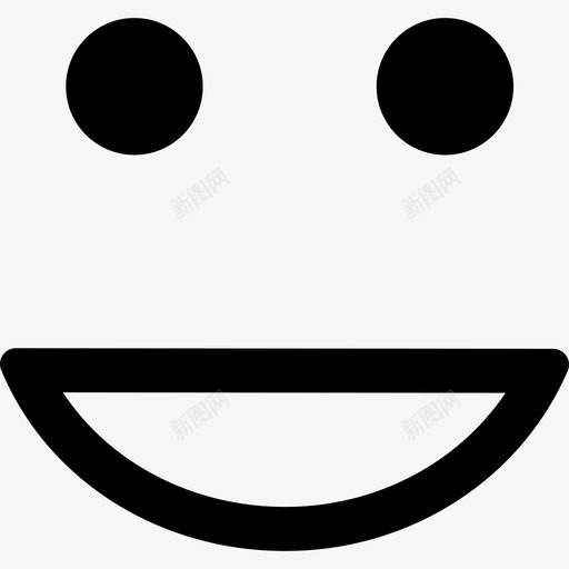 表情图方面带微笑界面情绪正常图标svg_新图网 https://ixintu.com 情绪正常 界面 表情图方面带微笑