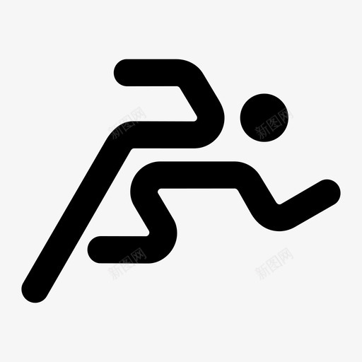 短跑赛跑速度图标svg_新图网 https://ixintu.com 快速 接力 百米赛跑 短跑 赛跑 跑步 距离混合泳 运动 速度