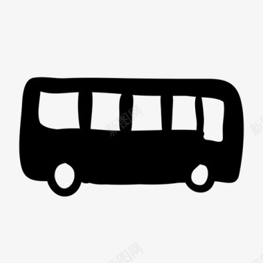 公共汽车电车符号图标图标
