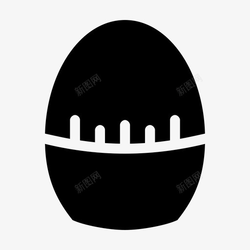 鸡蛋计时器物品厨房图标svg_新图网 https://ixintu.com 产品 厨房 厨房字形 对象 材料 物品 鸡蛋计时器