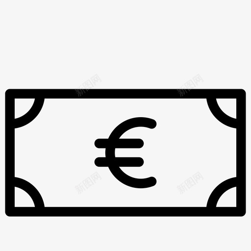 欧元财富海外货币图标svg_新图网 https://ixintu.com 全球货币 商业和金融 外币 强劲的经济 欧元 欧洲货币 海外货币 现金 财富