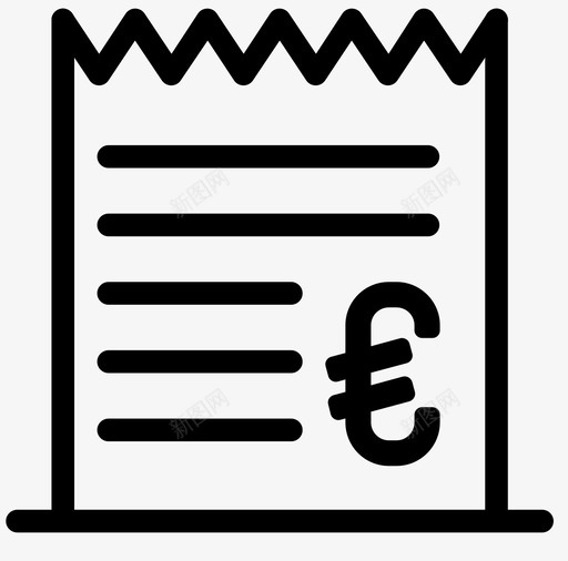 收据宽的销售单据图标svg_新图网 https://ixintu.com 宽的 封闭 干燥 收据 欧元 沿途 直到收据 胶粘物 销售单据 销售支票
