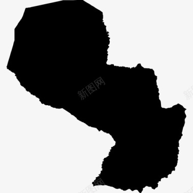 巴拉圭减法南美图标图标
