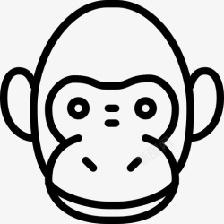 恒河猴子哺乳动物大猩猩图标高清图片