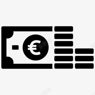 欧元支付货币图标图标