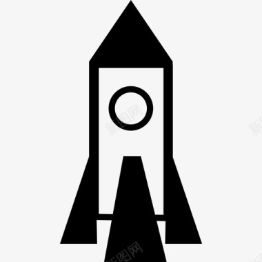 火箭宇宙飞船运输科学图标图标