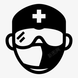医学教授外科医生医生专家图标高清图片