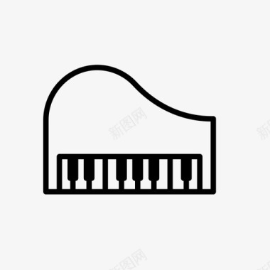 钢琴减法歌曲图标图标