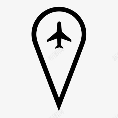 机场旅行机票图标图标