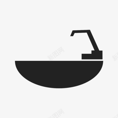 盥洗室浴缸浴室图标图标