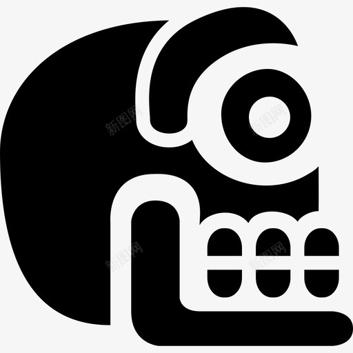 古墨西哥文化艺术墨西哥人的石头骨图标svg_新图网 https://ixintu.com 古墨西哥文化 墨西哥人的石头骨 艺术