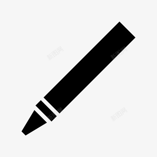 蜡笔填充色图画着色图标svg_新图网 https://ixintu.com 书写 休闲画 图画着色 填充色 婴儿画 蜡笔 记号笔 钢笔 铅笔
