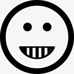 表情图快乐表情图快乐的方形笑脸形状界面情绪圆润图标高清图片