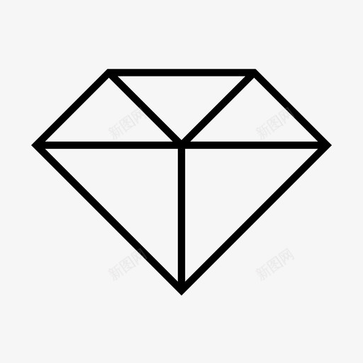 钻石信号珍贵图标svg_新图网 https://ixintu.com 信号 多重 更多 标记 珍贵 贵重 资产 重要 金钱 钻石