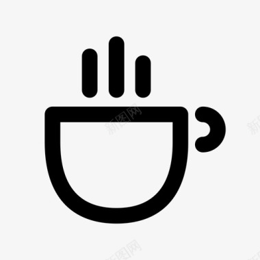 咖啡杯悸动爆发图标图标
