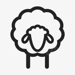 母羊母羊动物羊图标高清图片