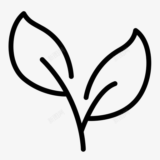 叶子植物室外图标svg_新图网 https://ixintu.com 可持续 叶子 室外 植物 活着 清洁 环境 生物燃料 绿色 自然