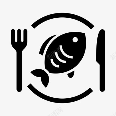 海鲜餐厅拼盘图标图标