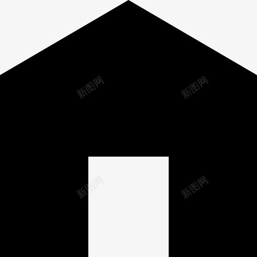 房子的轮廓建筑物尖头的图标svg_新图网 https://ixintu.com 尖头的图标 建筑物 房子的轮廓