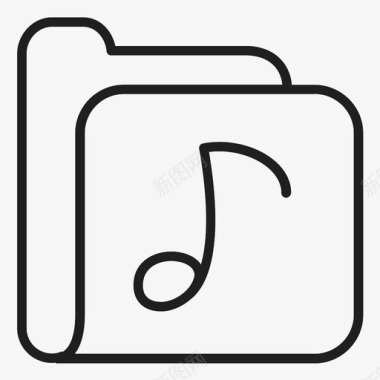 音乐文件夹wav符号图标图标