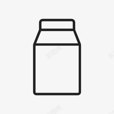 牛奶盒饮料奶制品图标图标
