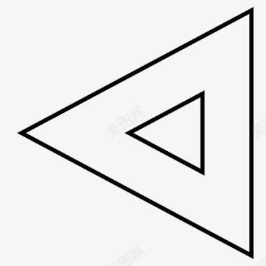 左三角形点饼图标图标