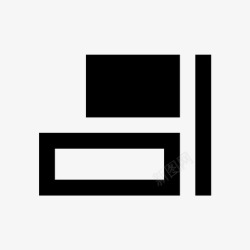 对齐控件右对齐ui签名图标高清图片