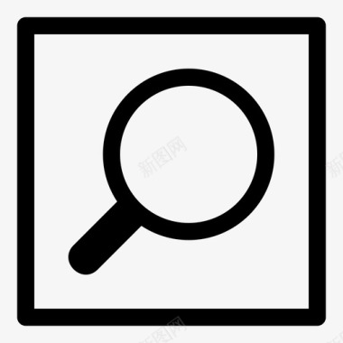 放大镜查看检查图标图标