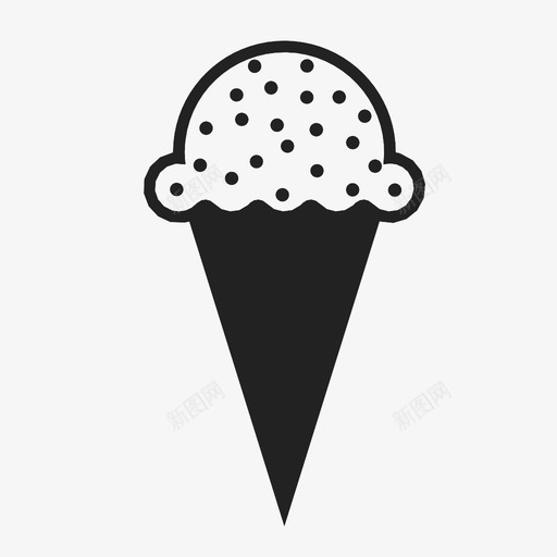 冰淇淋筒夏季多个图标svg_新图网 https://ixintu.com 冰淇淋筒 冷 删除 夏季 多个 忽略 标记 热 甜 食物