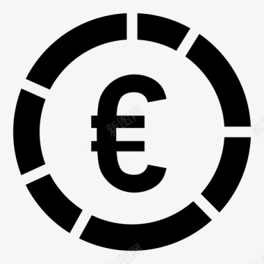 欧元符号派支付图标图标